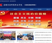 安徽冶金科技职业学院 网站截图