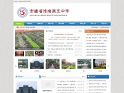 安徽省淮南第五中学 网站截图
