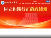 合肥理工学院 网站截图
